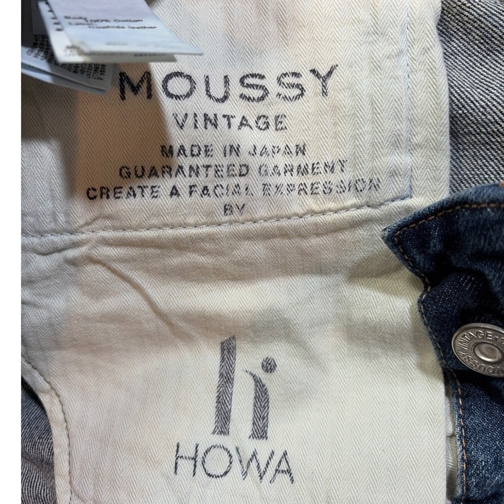 MOUSSY VINTAGE Women Distressed Denim Howa Straight Leg Jeans Blue 28 Concert - Picture 4 of 7